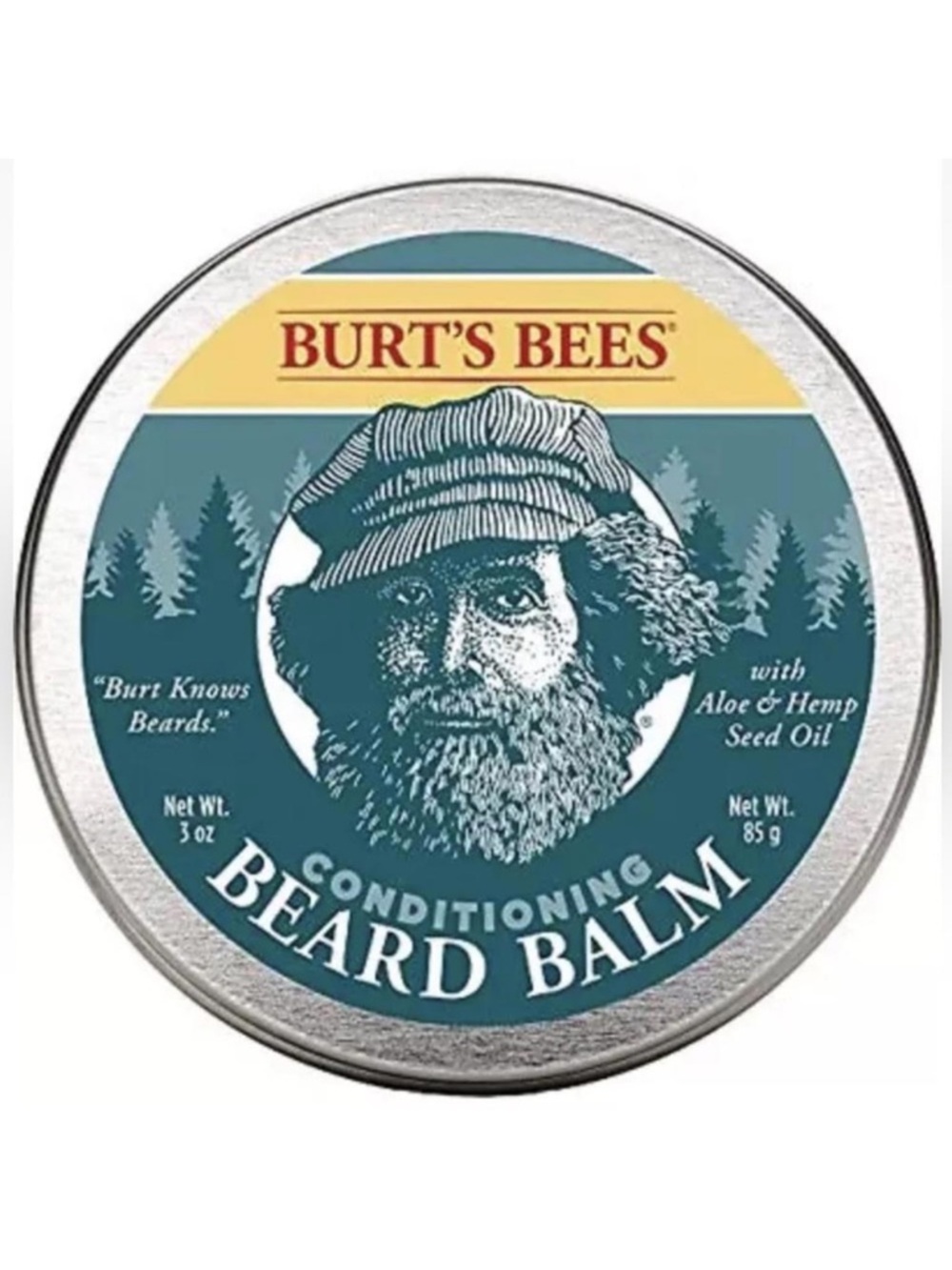 Burt's Bees Conditioning Beard Balm 3 Oz Tin NEW